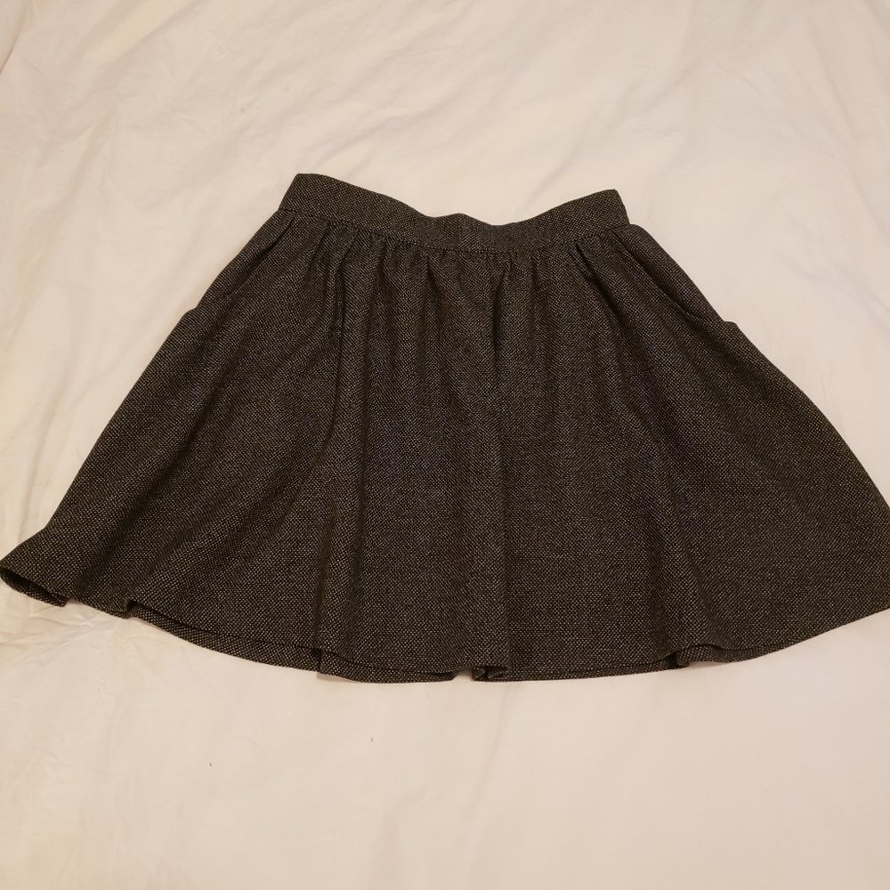 High waisted mini skirt.